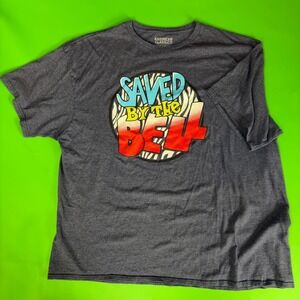 Saved by the Bell T-Shirt Mens XL American Classics Gray Graphic Retro-Style Tee